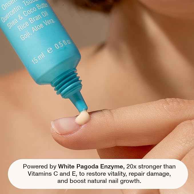 Onsen Nail & Cuticle Cream Treatment w/Japanese Tsubaki, Jojoba & Lavender Oil, Shea Butter – Strengthens Nails, Softens Cuticles - Daily Repair Care (2 Count/15 ml)