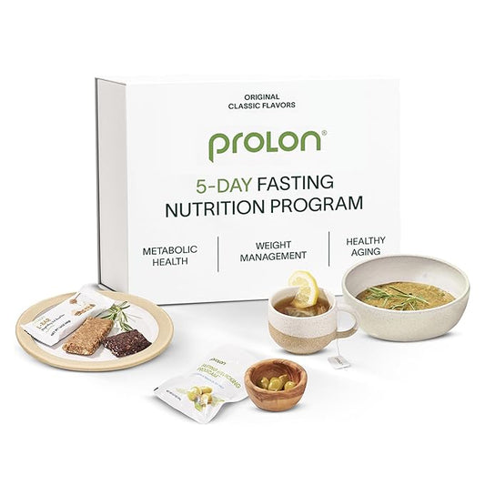 Prolon 5 Day Fasting Kit | Fasting Program for Women & Men | Developed to Not Break Your Fast | Low Calorie Pre Made Meals & Snacks | Plant Based Ingredients for Diet Support | Classic Flavors