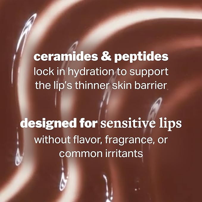 Cocokind Ceramide Lip Blur Balm, Be You - Rich Brown Hydrating Lip Balm with Ceramides & Peptides, Made for Sensitive Skin & Lips, Unflavored & Fragrance-Free - 3 pack