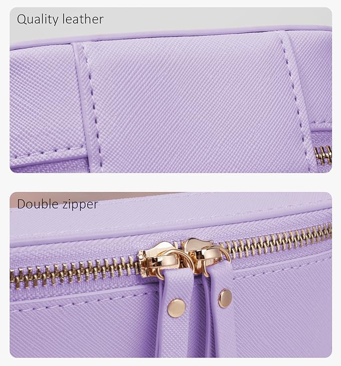 Travel Clear Makeup Bag Set, TSA Approved Cosmetic Bag Case with Zipper Portable Makeup Pouch Toiletry Bag Traveling Cosmetic Organizer Storage Bag Car Organizer Car Essentials