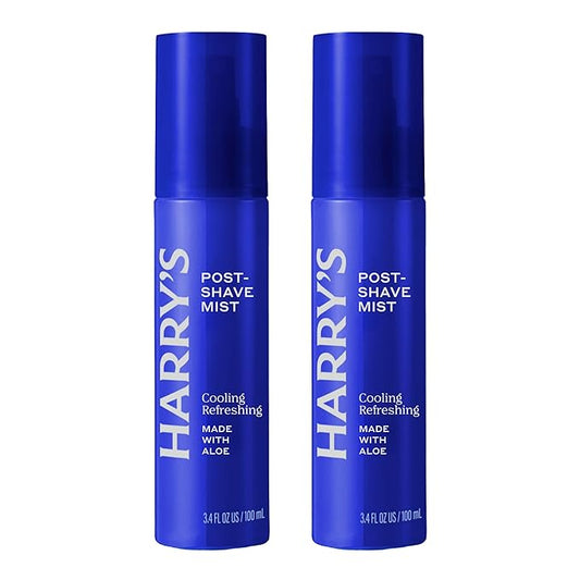 Harry's Post-Shave Mist for Men with Aloe, Eucalyptus, and Tea Tree - (2 Pack) 3.4 fl oz - Soothes and Hydrates Skin After Shaving