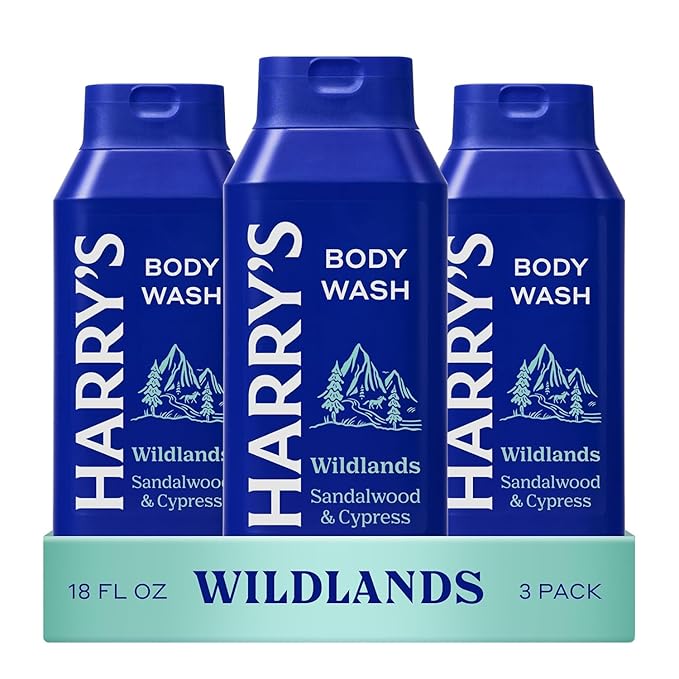 Harry's Men's Body Wash - Wildlands - (3 Pack) 18 fl oz - Shower Gel for Men - No Parabens, Sulfates, or Dyes