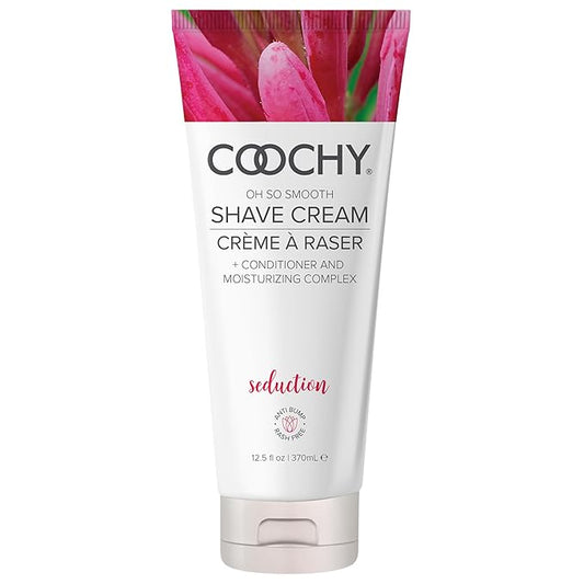 Coochy Shave Cream - Moisturizing Shave Lotion - Gentle Intimate Shaving Cream - For Bikini Area, Underarms, Legs & More - Rash-Free, Hydrating Formula - Seduction - 12.5 oz