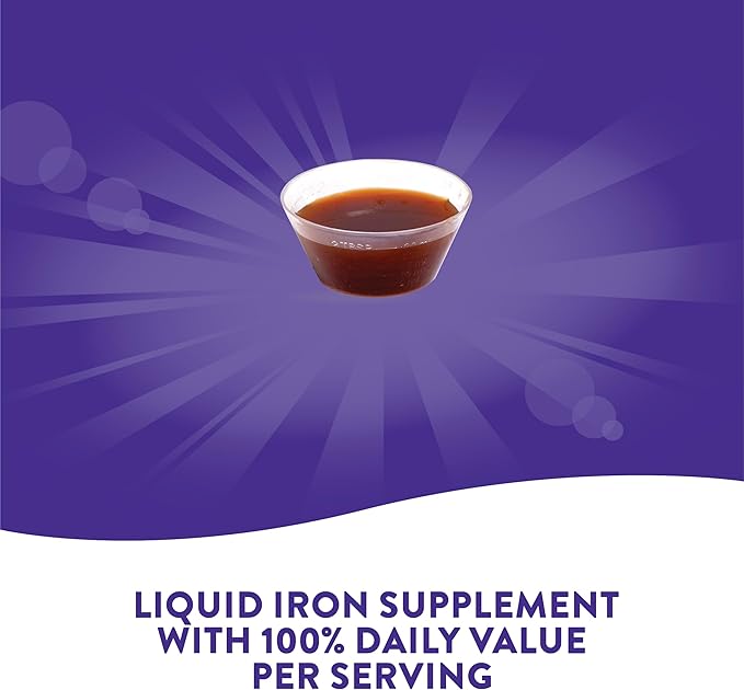 Nature's Way Liquid Iron, Provides Daily Value of Iron, Sugar Free, Berry Flavored, 16 Fl. Oz. (Pack of 2)