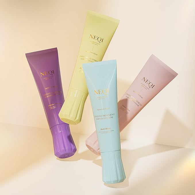 neqi - Treatment Treasure Peptide Power - 3-Minute Intensive Hair Treatment for Damaged & Colored Hair - With Triple Peptides & Smooth Complex - Deep-Acting Care, Anti-Breakage - 100 ml