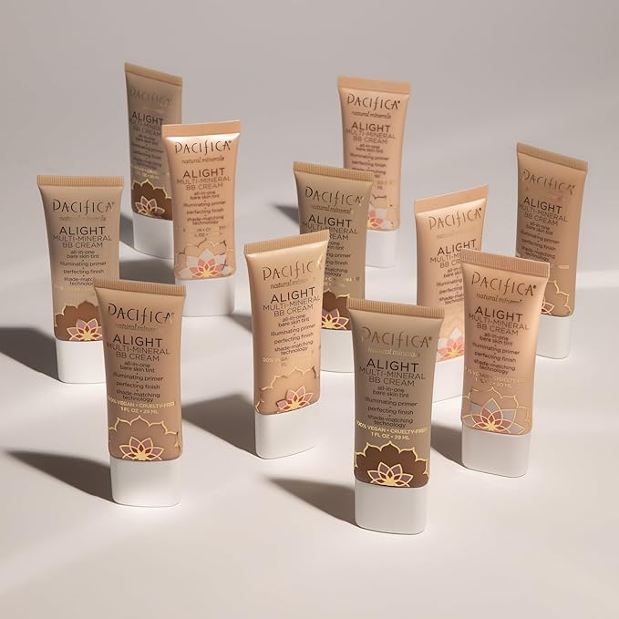Pacifica Alight Multi-Mineral BB Cream – Shade 11 Light Tinted Moisturizer & Primer in One, Sheer Glowing Coverage, Hydrates, Primes & Perfects, 100% Vegan Cruelty Free Dermatologist Tested