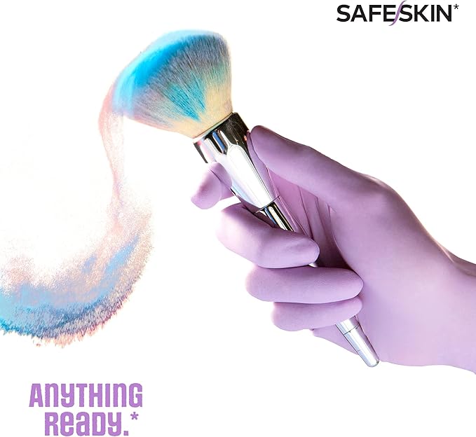 SAFESKIN Disposable Nitrile Gloves in POP-N-GO Pack of 50 or 200 Powder Free - Hair, Cleaning, Medical Use, Food Handling
