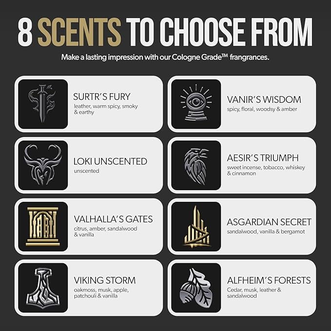 The Complete Beard Growth Kit by Beard Struggle - Mens Grooming Kit with Balm, Mask, Conditioner, Wash & Oils - Valhalla's Gates, Gold Collection