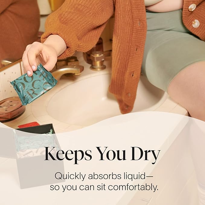 Cora 100% Organic Cotton Topsheet Period Liners (84 Regular Period Liners)