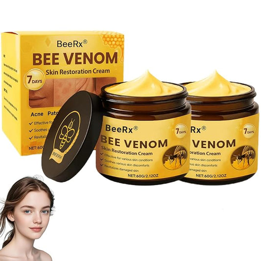 BeeRx Bee Venom Skin Restoration Cream, 2025 New Bee Venom Skin Treatment Cream - Effective In Reducing Blemishes, Natural bee venom Moisturizer for All Skin Types (2)