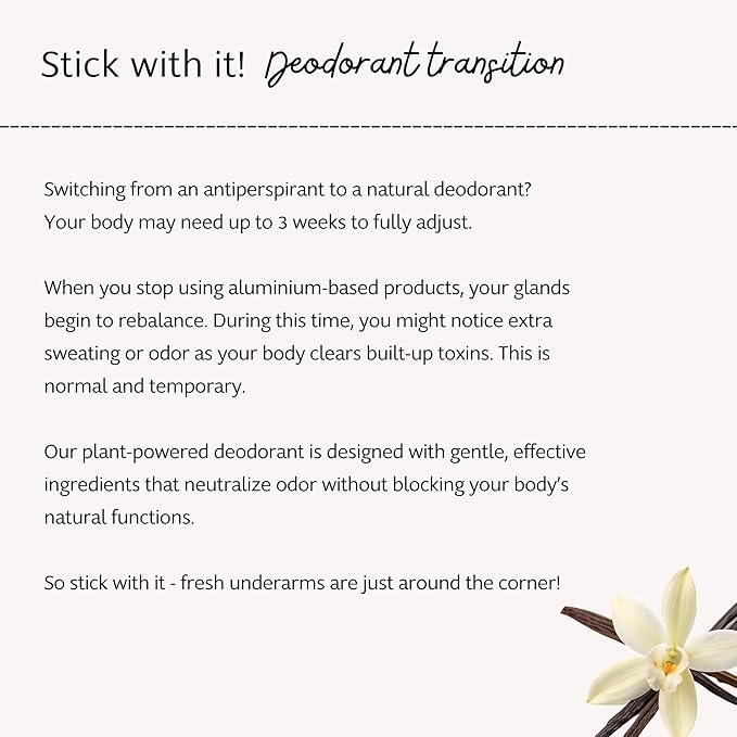 Slo | Sensitive Skin Natural Deodorant - All Natural Ingredients, Vegan & Cruelty Free, Paper Packaging | Bicarb Free + Vanilla, (1.94oz/55g)