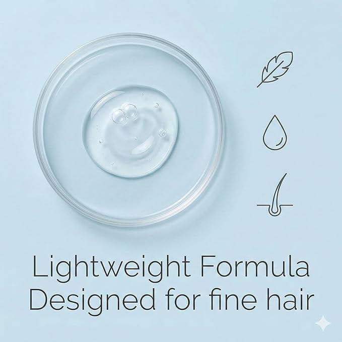 Professional Lightweight Volumizing Conditioner for Fine Hair – Soy Protein Formula for Volume, Softness & Shine, Detangling Care, Vegan & Paraben-Free