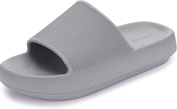 BRONAX Pillow Slippers for Women and Men | House Slides Shower Sandals | Cushioned Thick Sole