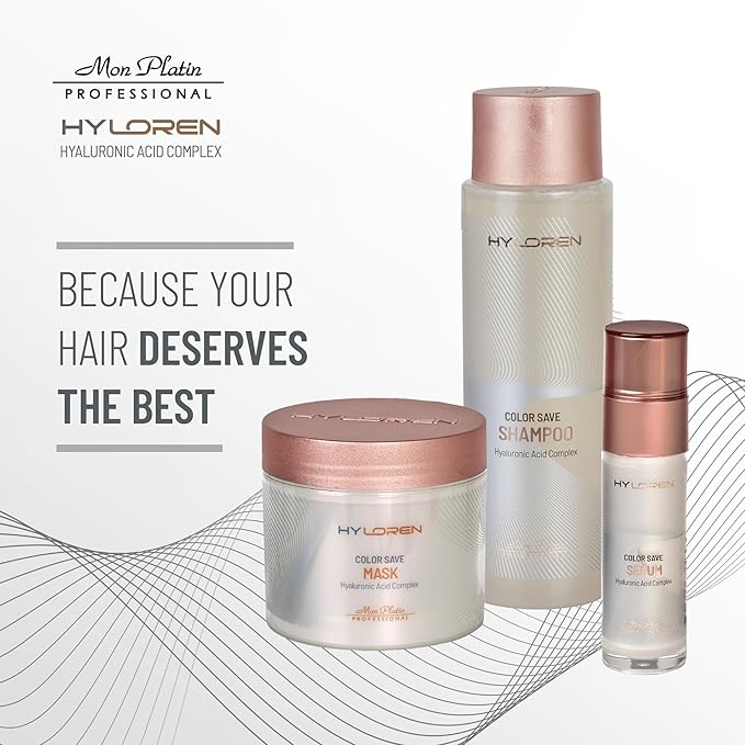Mon Platin Hair Mask & Dream Hair Serum Bundle, Moisturizing Shampoo – Deep Conditioning Mask Formula for Dry and Damaged Hair with Glossy Shine & Heat Protection, Prevents Color Fading