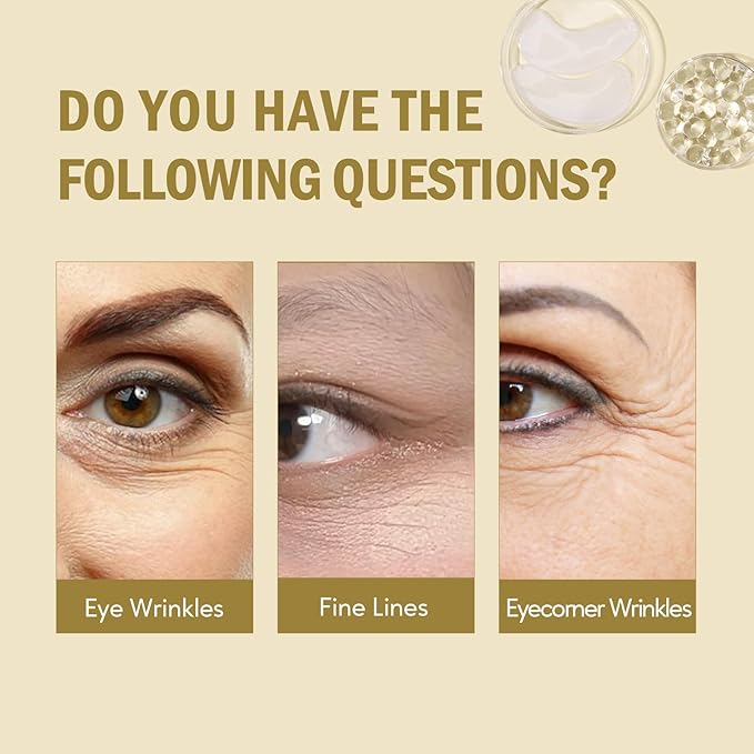 Yeokoe Under Eye Patches for Dark Circles,Puffy Eyes,20 Pairs Face Masks SkinCare With Collagen and Retinol for Anti wrinkles Smooth Fine Lines