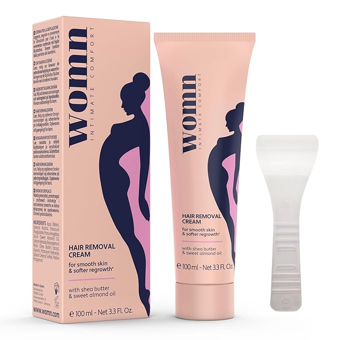 womn Intimate Comfort HAIR REMOVAL CREAM for bikini area & underarms. Smooth skin, no razor bumps or cuts. 3.3 Fl. Oz.
