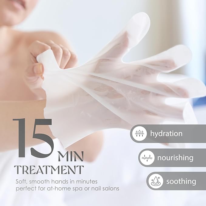 Innerest 24 Pairs Original Derma Beauty Hand Mask Bulk, Moisturizing Hand Gloves for Dry Hands, Nail Care Essential (Cica)