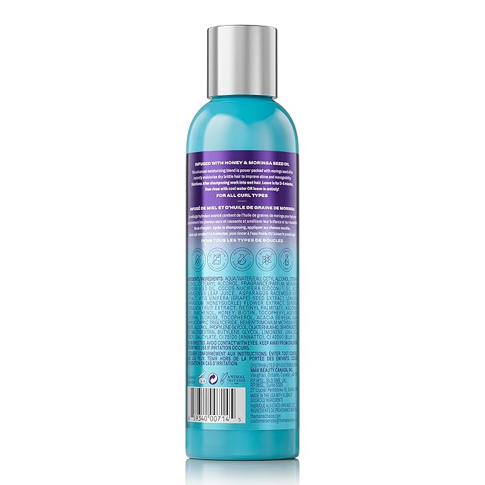 The Mane Choice Tropical Moringa Sweet Oil & Honey Endless Moisture Rinse Out or Leave In Conditioner, Detangles, Softens & Nourishes Dry, Brittle Hair, Helps Reduce Breakage & Smooth Frizz, 8 Oz