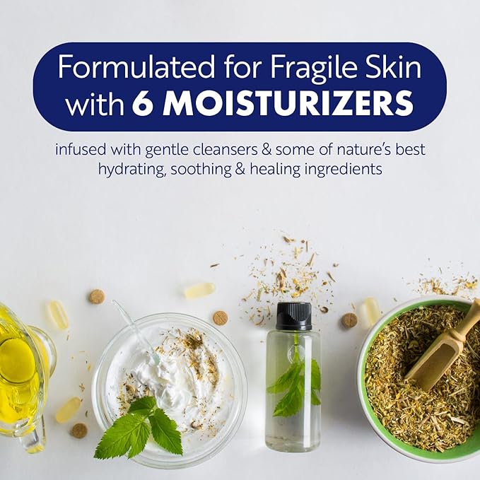 Homecare Pro Oversized Daily Cleansing Adult Wipes With 6 Moisturizers Wet Cleansing, Rinse Free, Bathing Wipes, Hospital Grade pH Balanced for Fragile Skin - | 48 Count XL |- 6 Pack