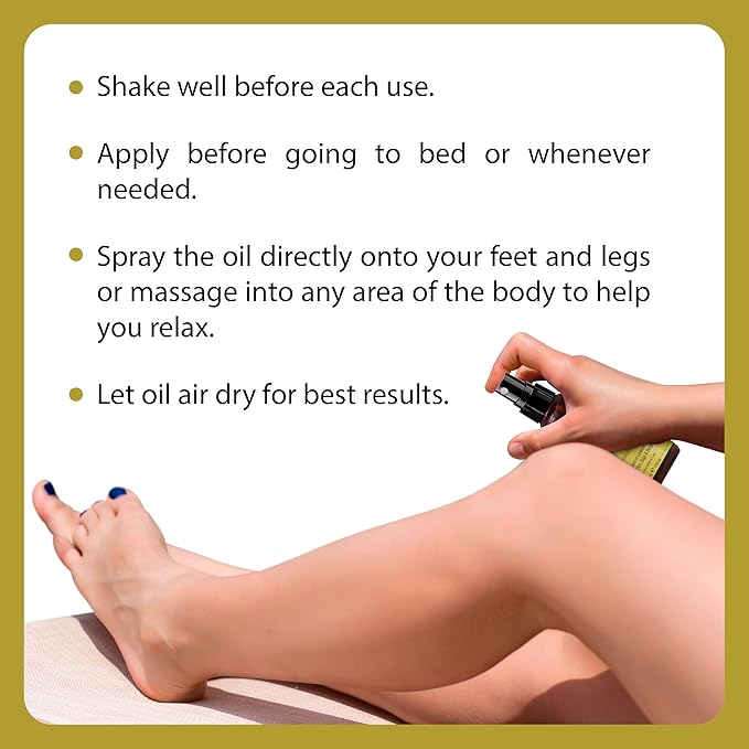 Seven Minerals Calming Magnesium Spray | 100 Percent Natural Essential Oils Blend - Made in USA (Lavender, Roman Chamomile, Clary Sage, and Bergamot) || eBook Included (New)