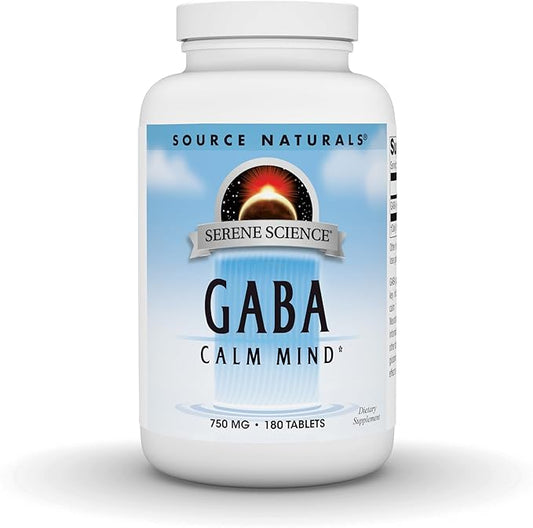 Source Naturals Serene Science GABA 750 mg Calm Mind - 180 Tablets