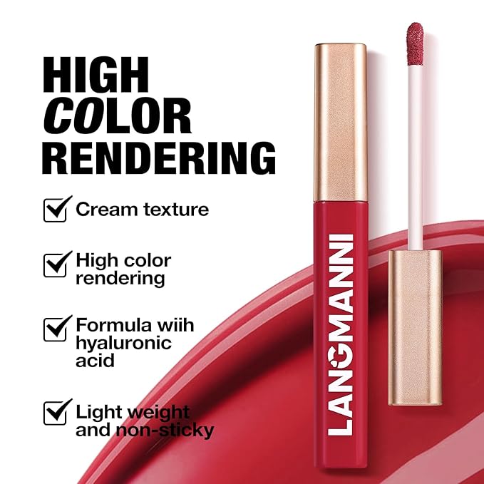 Jolilab 2 Colors Cream Texture Lip Gloss Set - Highly Pigmented,Hydrating, Moisturizing Makeup for Women(#11+12)