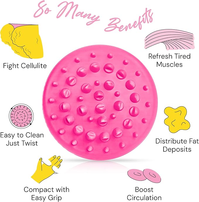 Cellulite Massager Brush Mitt - Anti Cellulite Remover - Reduce Cellulite - Cellulite Brush - Remove Cellulite - Cellulite Cure - Anti Cellulite Treatment - Cellulite Reduction - Cellulite Removal - Lose Cellulite - Anti Cellulite Roller to Be Used wit...