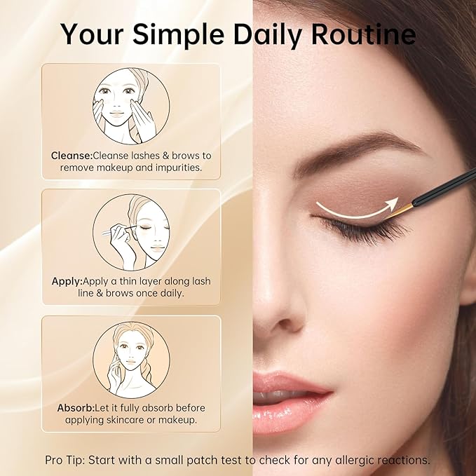 Lash Serum: Eyelash Growth Serum Gentle Natural Vegan Enhancing Treatment Nourishing Conditioning Formula for Longer Thicker Fuller Natural Lashes -3ml