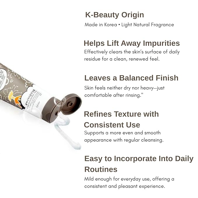 esfolio Volcanic Ash Cleansing Foam – Deep Pore Cleanser for Oily & Acne-Prone Skin – Hydrating Facial Wash with & Natural Ingredients – Gentle Foaming Cleanser for Sensitive Skin (5.29oz -150g)