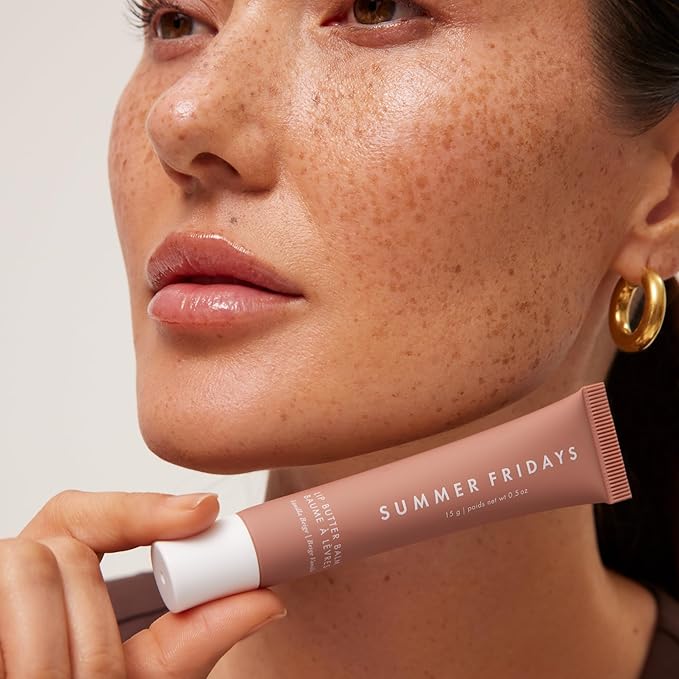 Summer Fridays Tinted Lip Butter Balm - Conditioning Vegan Lip Balm for Instant Moisture, Shine & Hydration - Sheer-Tinted, Soothing Skincare (Vanilla & Vanilla Beige)