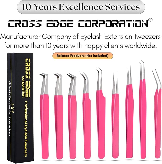 My Lash Tools New Isolation Lash Tweezers For Eyelash Extensions Best for Individual Isolation & Classic Lashes Japanese Stainless Steel Lightweight Precision Lashing Twisers (MattePInkJPs)