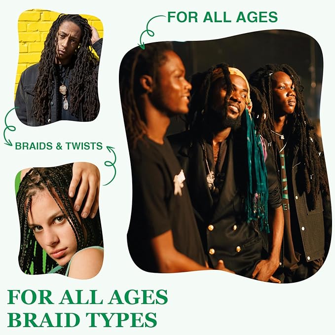 Braid Spray Rose Mint for Dreads Dreadlocks - Braids Locks Sprays Rose Water Braiding Spray for Locs Dull Shine & Lightweight - Loc Moisturizer for Box Braids Rosemary Oil for Hair Growth Hair Bonnet