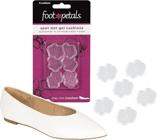 Foot Petals Spot Dot Cushion, Pressure Point Solution for Blister Relief, Rub Protection, Women's Heels, Pumps, Flats