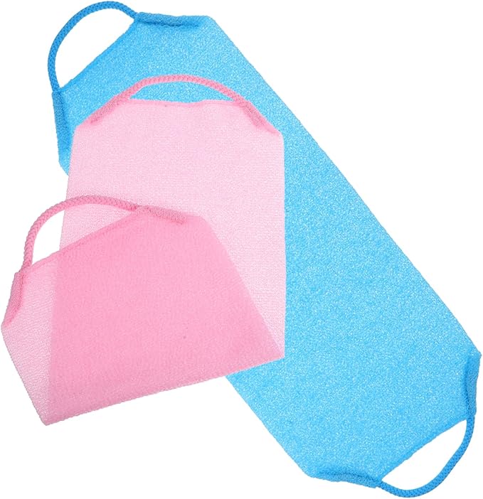 Beaupretty 2pcs Exfoliating Back Scrubbers Body Exfoliating Towels for Smooth Skin Versatile Bathing Tool for Men Women Deep Cleansing Skin Texture Improvement for Shower Use