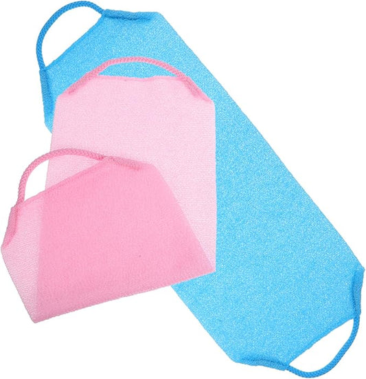 Beaupretty 2pcs Exfoliating Back Scrubbers Body Exfoliating Towels for Smooth Skin Versatile Bathing Tool for Men Women Deep Cleansing Skin Texture Improvement for Shower Use