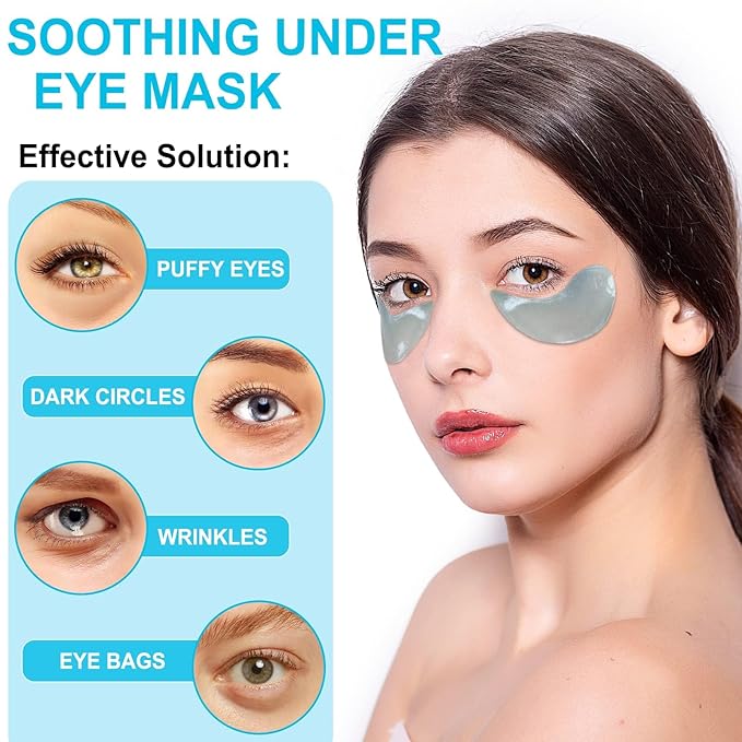 LAVONE Under Eye Patches-30 Pairs Hydrating & Anti-aging Eye Mask Skin Care for Dark Circles and Puffiness,Reduce Wrinkles,Eye Bags and Fine Lines,Eye Masks for Women and Man