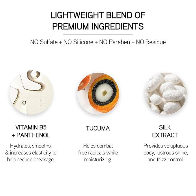 ILES FORMULA Weightless Styling Cream & Finishing Serum with Heat Protection, Non-Greasy Hair Repair Treatment for Damaged Hair, Anti-Frizz Blow Dry Product with Silk Extract & Macroloba Seed (500mL)