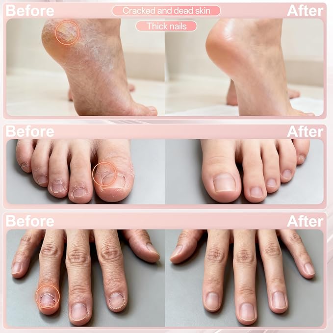 Electric Nail File Drill, Cordless 2000 mAh Rechargeable Nail Filer Electric, Portable Nail Dril Machine Drill for Nails Acrylic Manicure and Thick Toenails Buffer Grinder Care Professional (Pink)