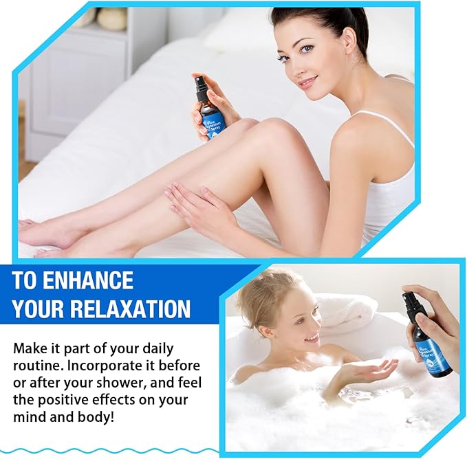 Pure Magnesium Oil Spray 2Fl Oz, 2Pack Natural Magnesium Oil Spray for Feet, Body, Skin, Topical Mg Oils Products