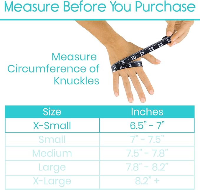 Vive Arthritis Gloves - Men, Women Rheumatoid Compression Hand Glove for Osteoarthritis- Arthritic Joint Pain Relief - Carpal Tunnel Wrist Support - Open Finger, Fingerless Thumb for Computer Typing