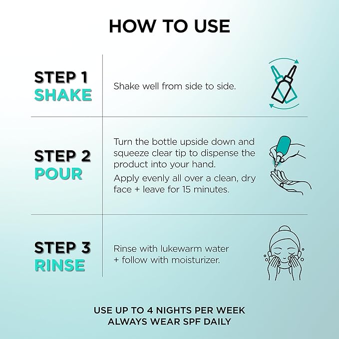 L'Oreal Paris Bright Reveal Dark Spot Exfoliant Peel, 25% AHA BHA PHA Face Exfoliator Solution, Gentle Skincare to Visibly Reduce Dark Spots and Renew Skin Texture, Includes SPF Lotion Sample