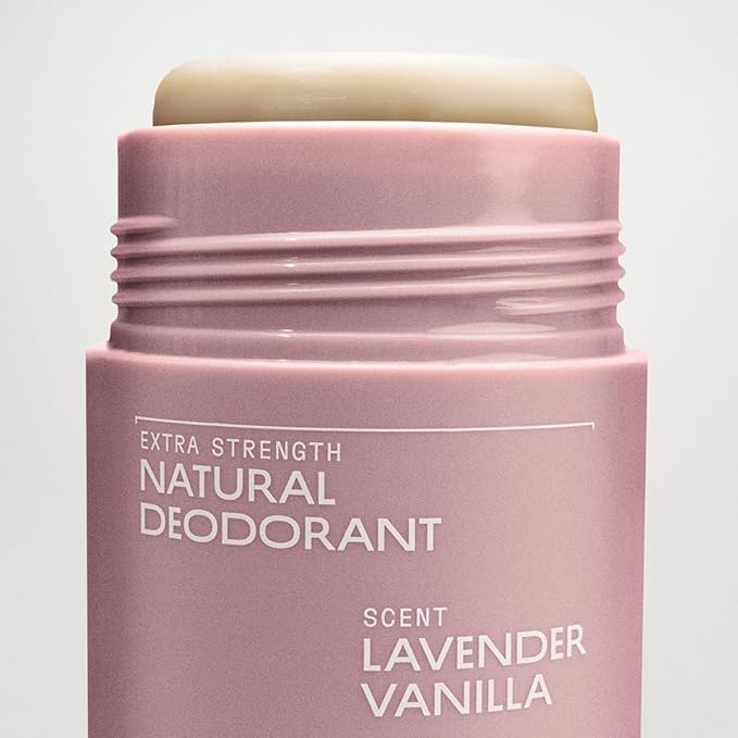 Cleo+Coco Extra Strength Deodorant Balm, Lavender Vanilla (2-Pack, 2.2 oz Each), Aluminum-Free Natural Deodorant with 5X Odor Fighters, Vegan, No Synthetic Fragrance (2 Pack, Lavender Vanilla)
