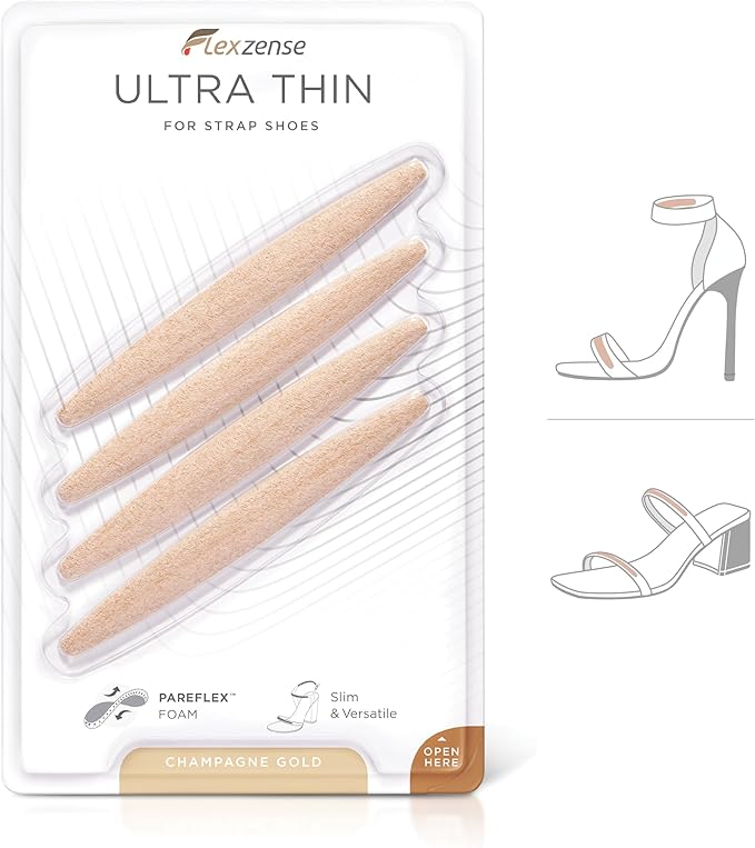 Ultra Thin | Protect Against Any Irritable Seams, and Straps | 4 Pieces (Champagne Gold)