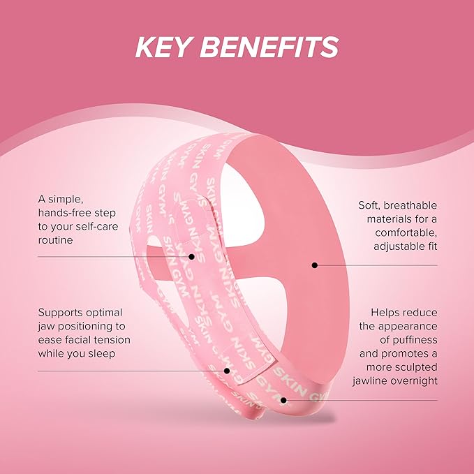 SKIN GYM Morning Shed Chin Strap, Adjustable Face Slimming Band for Sculpting, Lifting and Defining Jawline