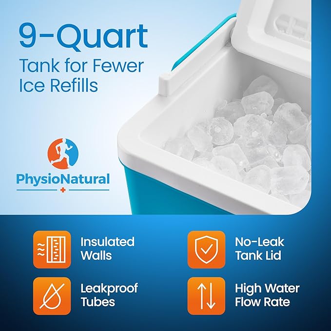 Cold Therapy System, Pain Relief for Post-Surgery Recovery, Adjustable Knee Pad - Programmable Ice Therapy Machine, Continuous Cryotherapy - for Swelling, Sprains, and Other Injuries