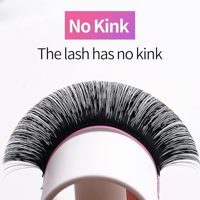 VEYES INC Easy Fan Volume Lash Extensions 03 05 07 J/B/L/C/CC/D/DD Curl 8-25mm Mixed & Single Length Tray, Matte Black Self Fanning Eyelashes, Professional Supplies for Lash Techs (0.05 D 8mm)