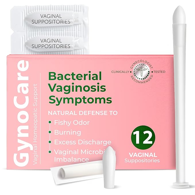 Bacterial Vaginosis Treatment | BV Treatment For Women | Boric Acid Suppositories For Women | Natural Homeopathic for Odor, Itching, Discharge, BV Imbalance | 12 Vaginal Suppositories