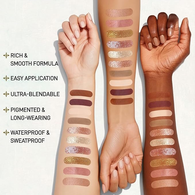 UCANBE Full Size Baked Makeup Palette Set - Include Blush, Bronzer, 8 Eyeshadows & Brushes, Pigmented All-in-One Face & Eye Compact Powder Beauty Valentine Gift Kit for Starter & Pros, Travel Friendly