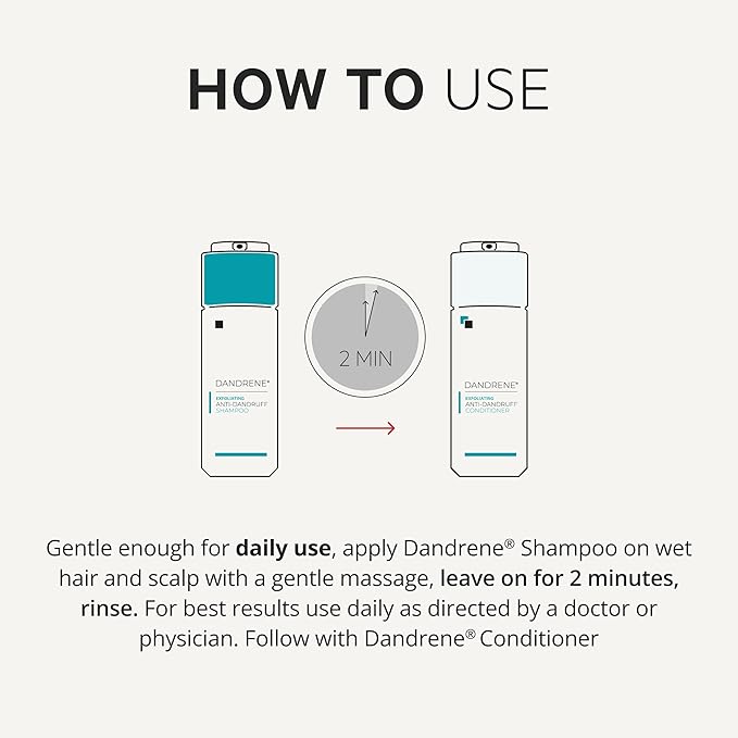 DS Labs Dandrene Dandruff Shampoo, 205mL - for Flaky, Itchy Scalp, Exfoliating Shampoo for Dry Scalp, Seborrheic Dermatitis & Scalp Psoriasis, Color Safe, Sulfate Free, With Nanosome Technology