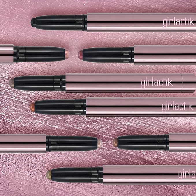Girlactik Shadow Stick – Long-Wearing Cream Eyeshadow Stick, Blendable & Smudge-Resistant Eye Makeup – Vegan, Cruelty-Free, Easy One-Swipe Application (Cashmere)